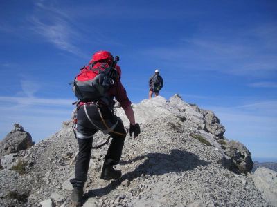 009-Gehgelaende zwischen den Schafalpenkoepfen im Mindelheimer Klettersteig